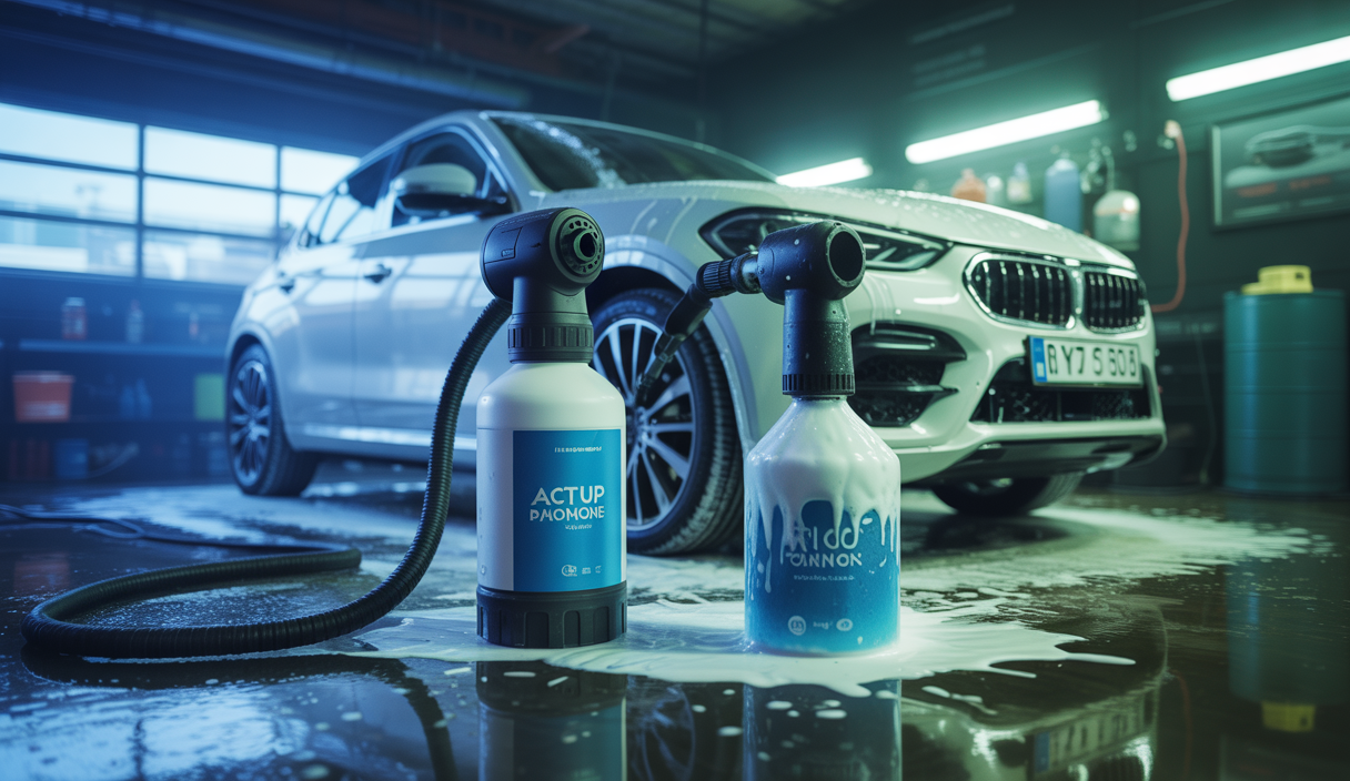 Un canon à mousse Active et un MJJC Foam Cannon S V3.0 pour un nettoyage automobile efficace