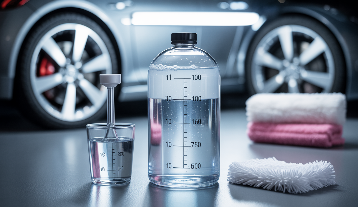 Comment calculer une dilution 1:20 pour un nettoyant jantes concentré – Guide detailing