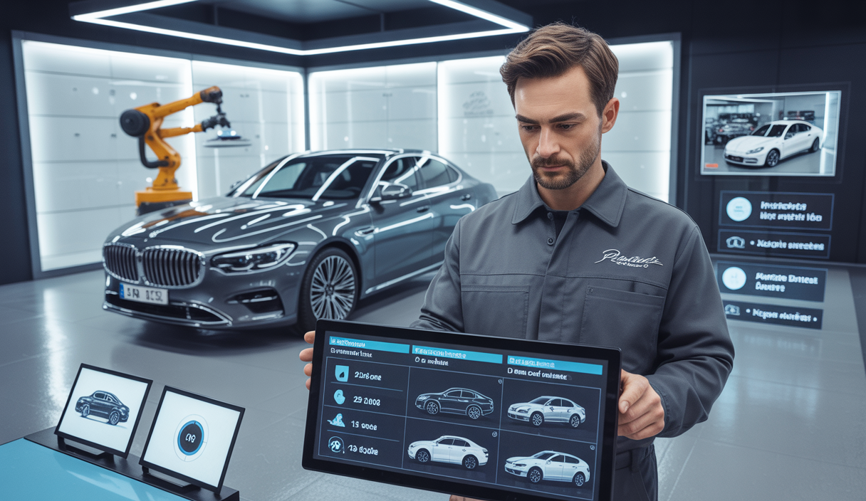 Graphique illustrant la fidélisation client en detailing automobile avec automatisation, historique digital et partage visuel